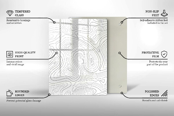 Steklena podloga za rezanje Stari vinski zamaški