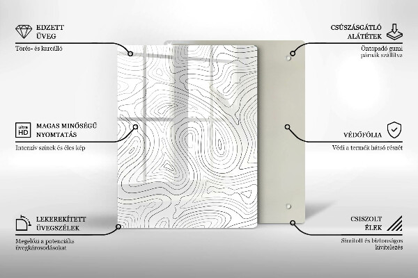 Steklena podloga za rezanje Stari vinski zamaški