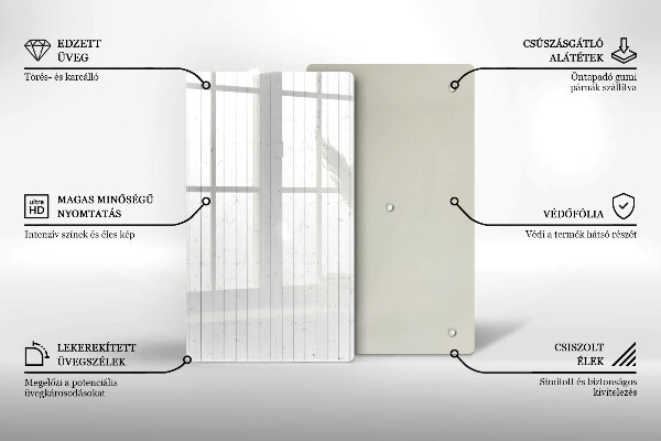 Steklena podloga za rezanje Moderne svetle table