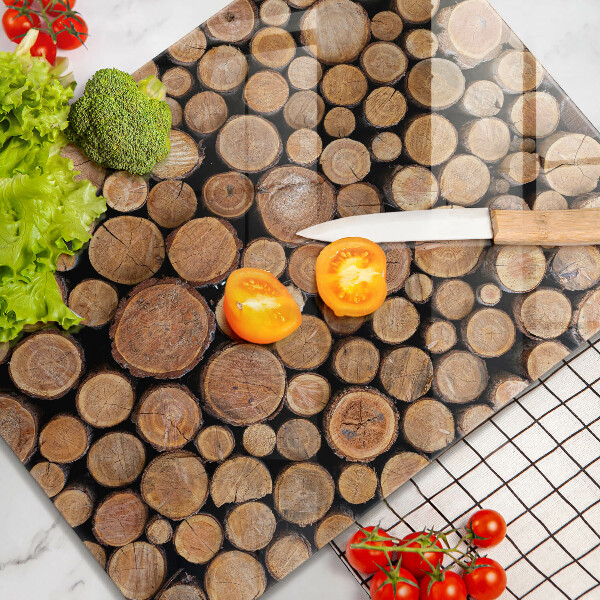 Steklena podloga za rezanje Drevesna debla