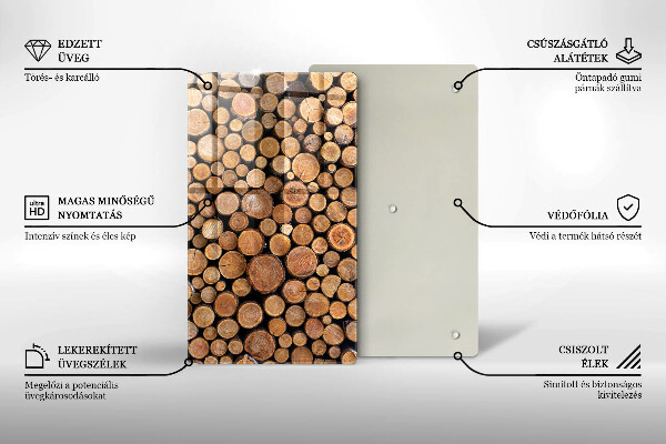 Steklena podloga za rezanje Drevesna debla