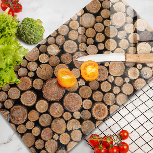 Steklena podloga za rezanje Drevesna debla