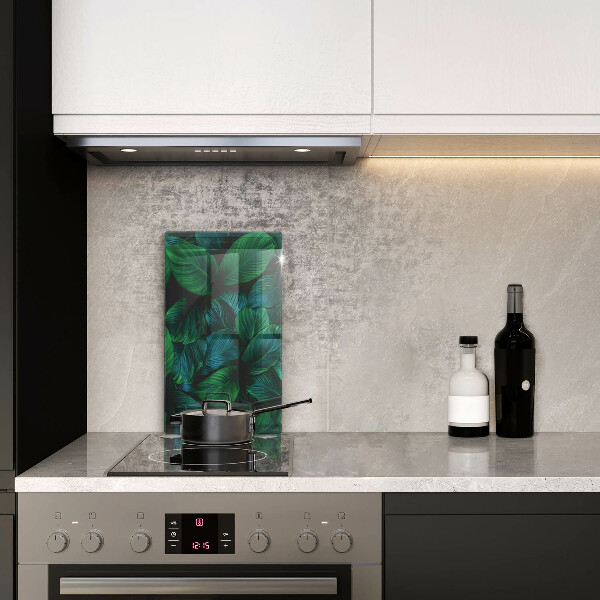 Steklena podloga za rezanje Listi džungle