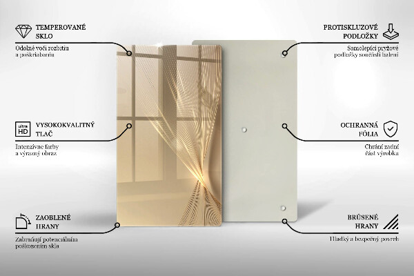 Steklena podloga za rezanje Moderna abstrakcija