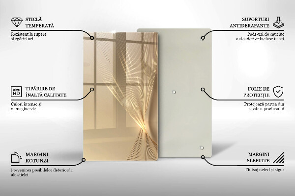 Steklena podloga za rezanje Moderna abstrakcija