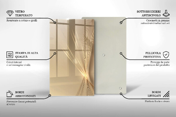 Steklena podloga za rezanje Moderna abstrakcija