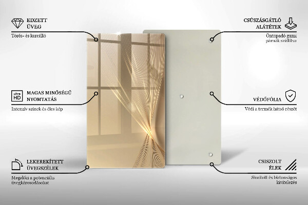 Steklena podloga za rezanje Moderna abstrakcija