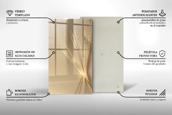Steklena podloga za rezanje Moderna abstrakcija