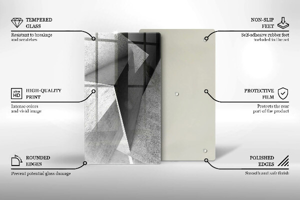 Steklena podloga za rezanje Konkretna abstrakcija