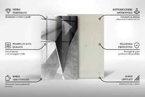 Steklena podloga za rezanje Konkretna abstrakcija