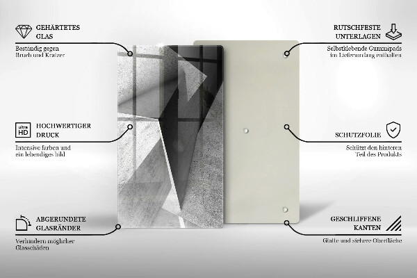 Steklena podloga za rezanje Konkretna abstrakcija
