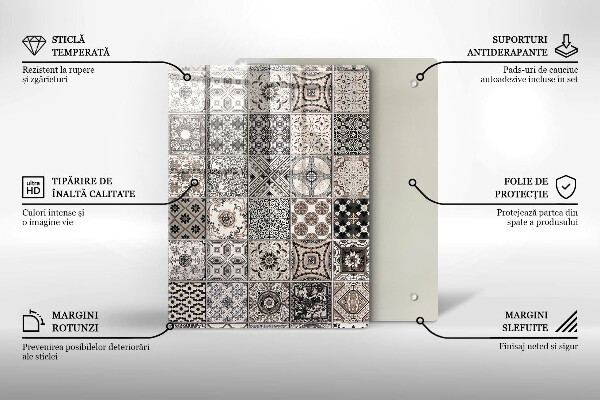 Steklena podloga za rezanje Konkretna abstrakcija