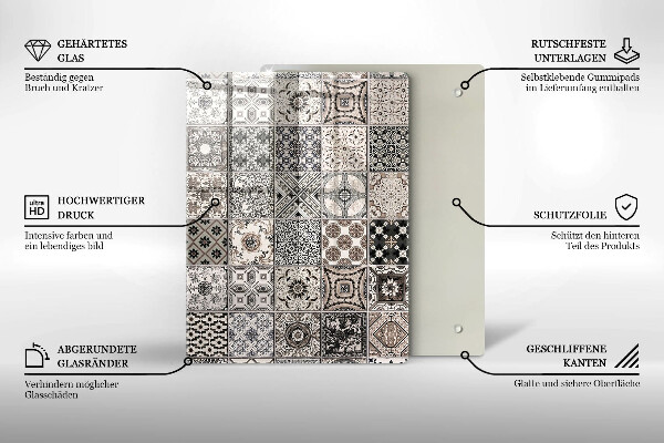 Steklena podloga za rezanje Konkretna abstrakcija