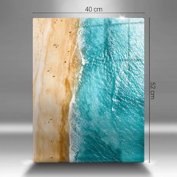 Steklena podloga za rezanje Plaža obala in morje