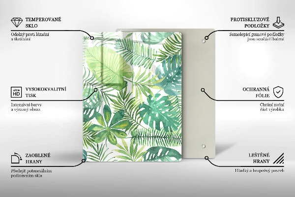 Steklena podloga za rezanje Plaža obala in morje