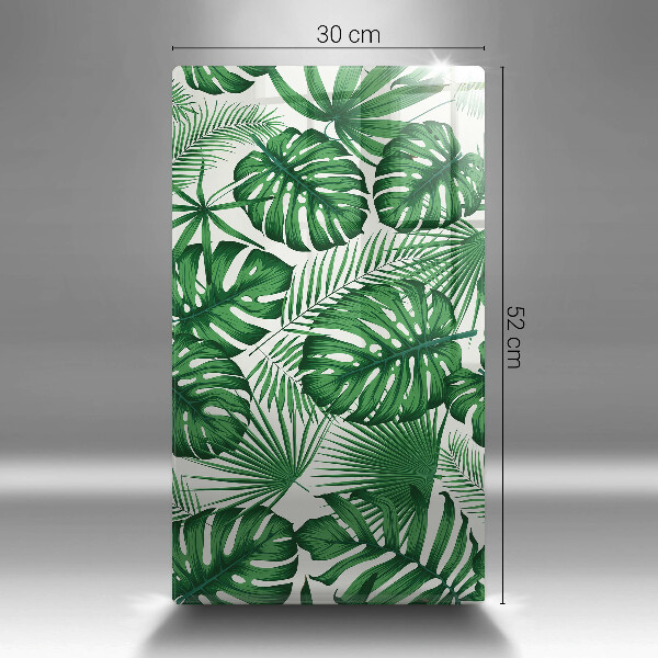 Steklena podloga za rezanje Listi monstere