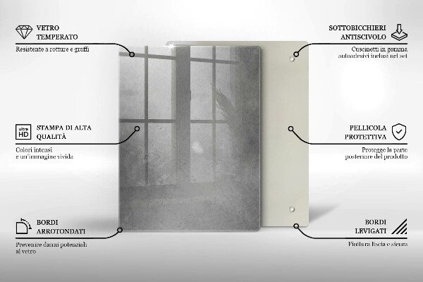 Steklena podloga za rezanje Naravna rastlina mah