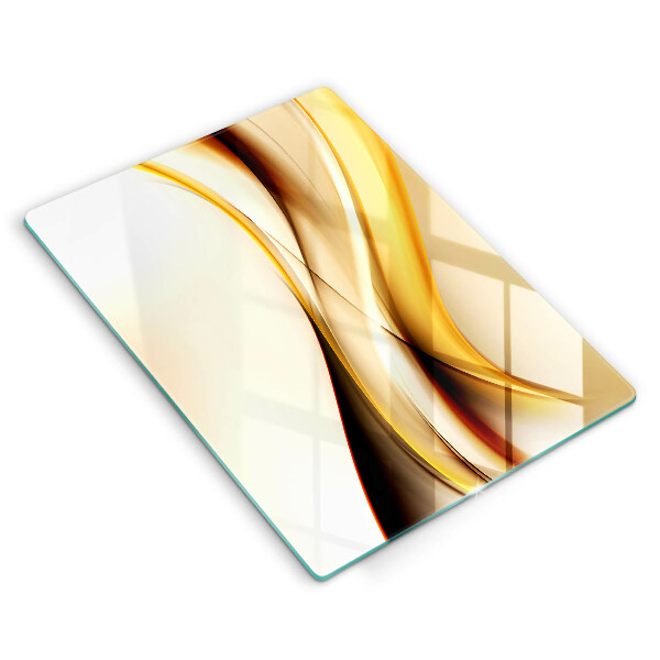 Steklena podloga za rezanje Abstraktne črte dima