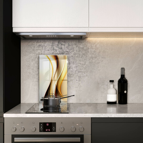 Steklena podloga za rezanje Abstraktne črte dima