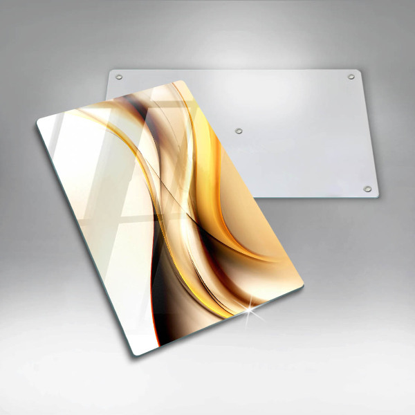 Steklena podloga za rezanje Abstraktne črte dima