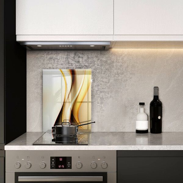 Steklena podloga za rezanje Abstraktne črte dima