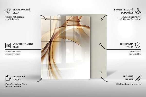 Steklena podloga za rezanje Pomladno roza cvetovi