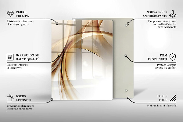 Steklena podloga za rezanje Pomladno roza cvetovi