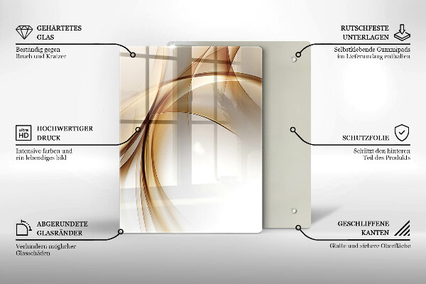 Steklena podloga za rezanje Pomladno roza cvetovi