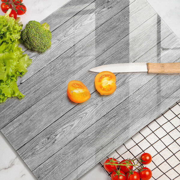 Steklena podloga za rezanje Stare lesene plošče