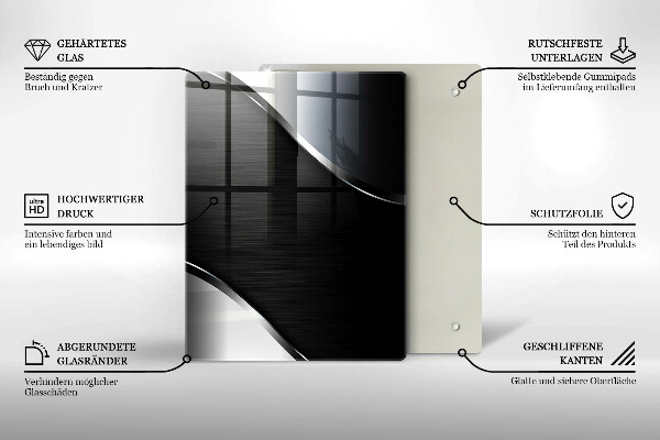 Steklena podloga za rezanje Stare lesene plošče