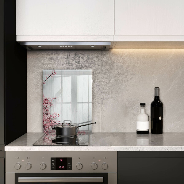 Steklena podloga za rezanje Rože na deskah