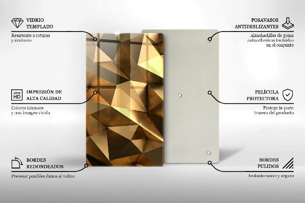 Steklena podloga za rezanje Ozadje abstrakcije strukture