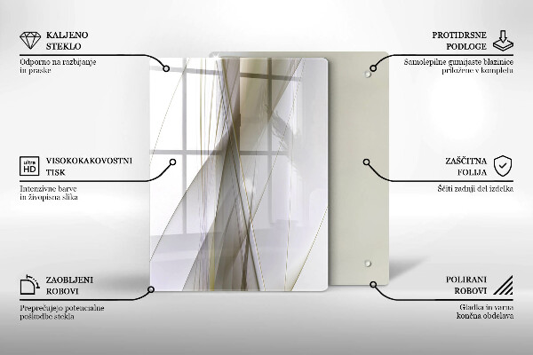Steklena podloga za rezanje Ozadje abstrakcije strukture