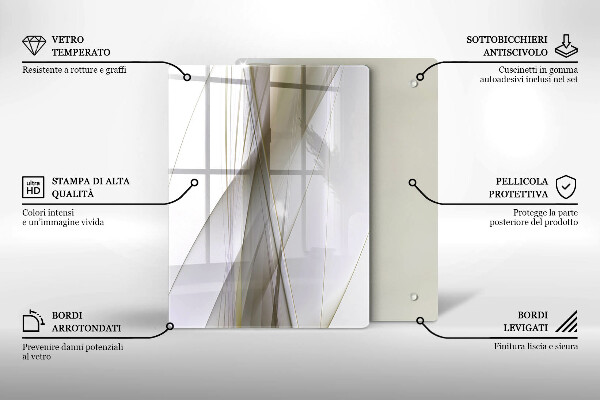 Steklena podloga za rezanje Ozadje abstrakcije strukture
