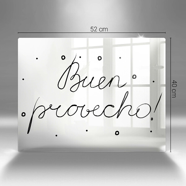 Steklena podloga za rezanje Buen provecho!