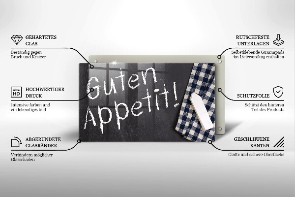 Steklena podloga za rezanje Guten Appetit!