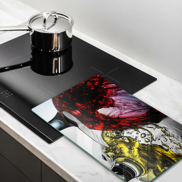 Steklena podloga za rezanje Kozarci vina