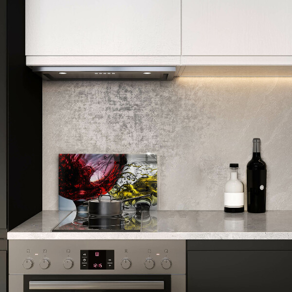 Steklena podloga za rezanje Kozarci vina