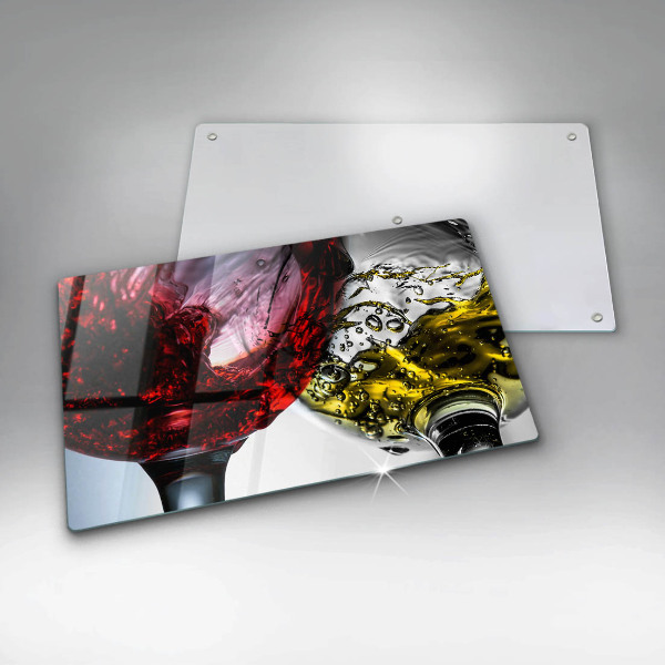 Steklena podloga za rezanje Kozarci vina