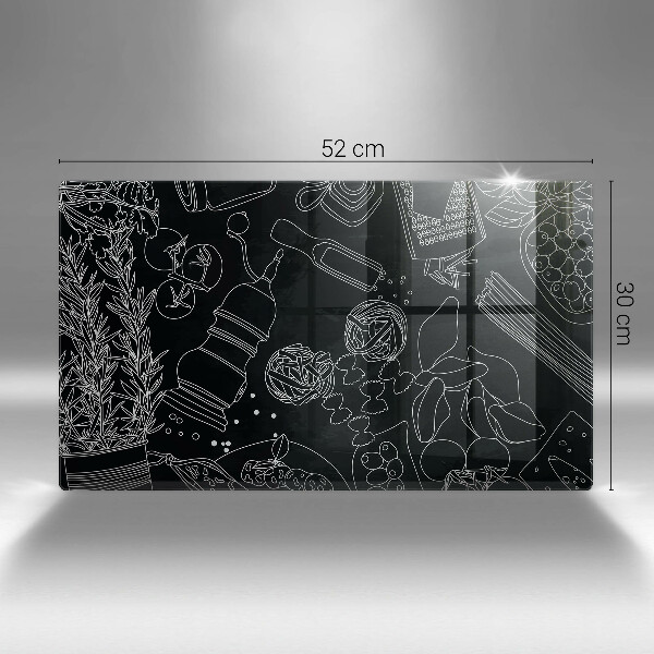 Steklena podloga za rezanje Kuhinjski dodatki