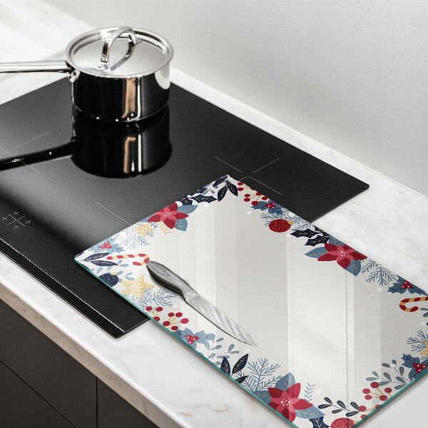 Steklena podloga za rezanje božični okraski