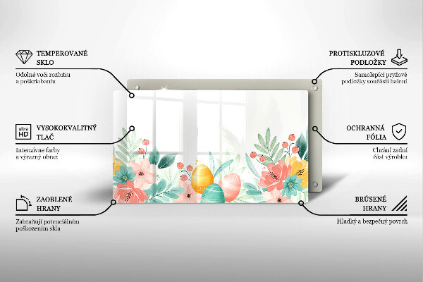 Steklena podloga za rezanje velikonočna jajca