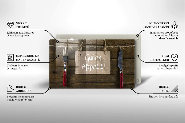 Steklena podloga za rezanje Guten Apetit