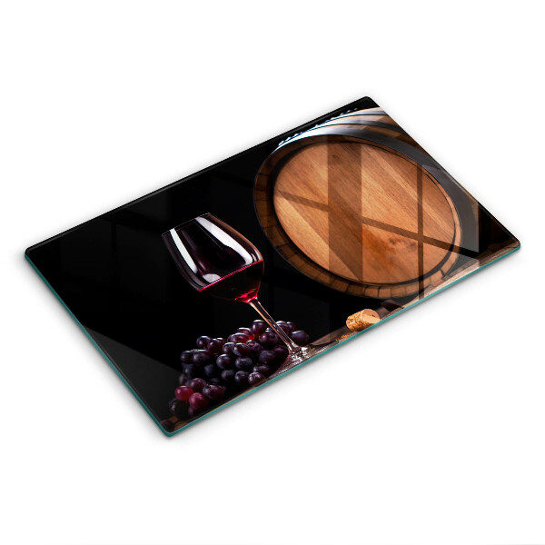 Steklena podloga za rezanje Kozarec za vino v sodu