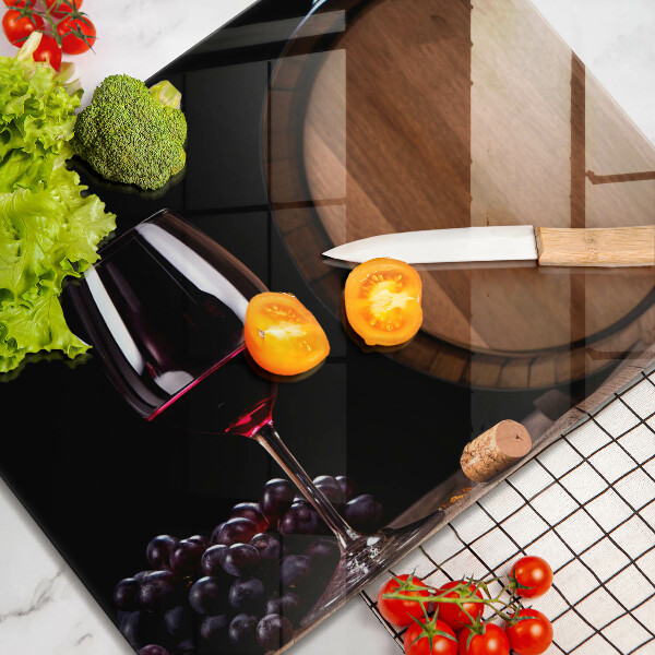 Steklena podloga za rezanje Kozarec za vino v sodu