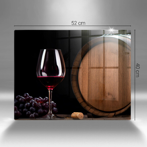 Steklena podloga za rezanje Kozarec za vino v sodu