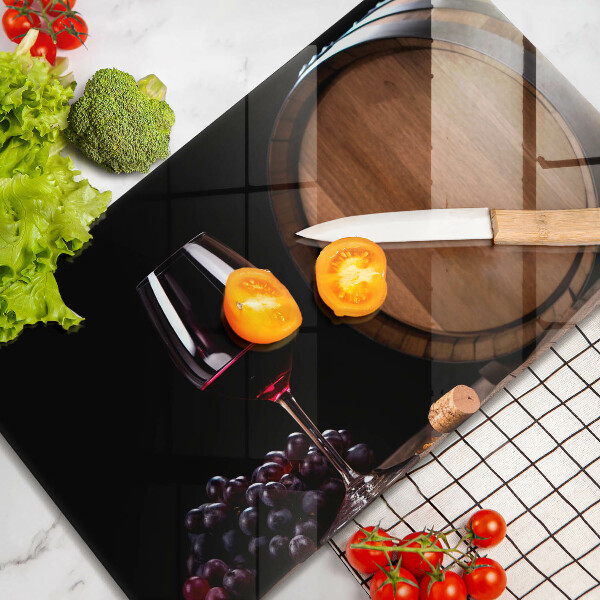 Steklena podloga za rezanje Kozarec za vino v sodu