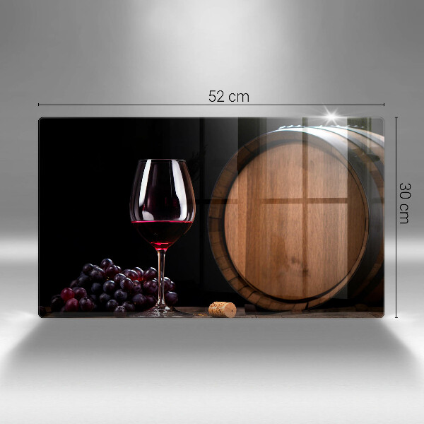 Steklena podloga za rezanje Kozarec za vino v sodu