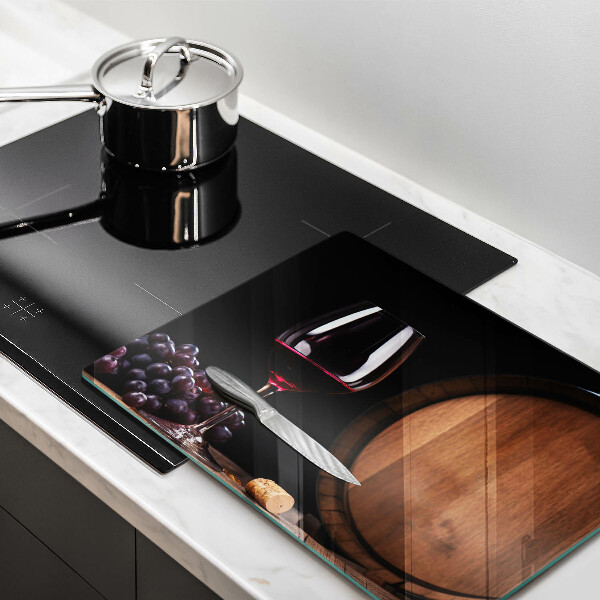 Steklena podloga za rezanje Kozarec za vino v sodu