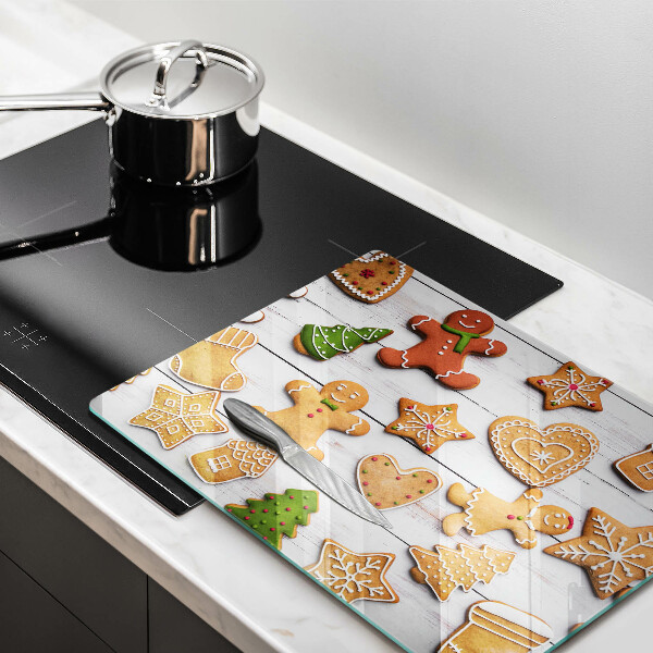 Steklena podloga za rezanje božični medenjaki